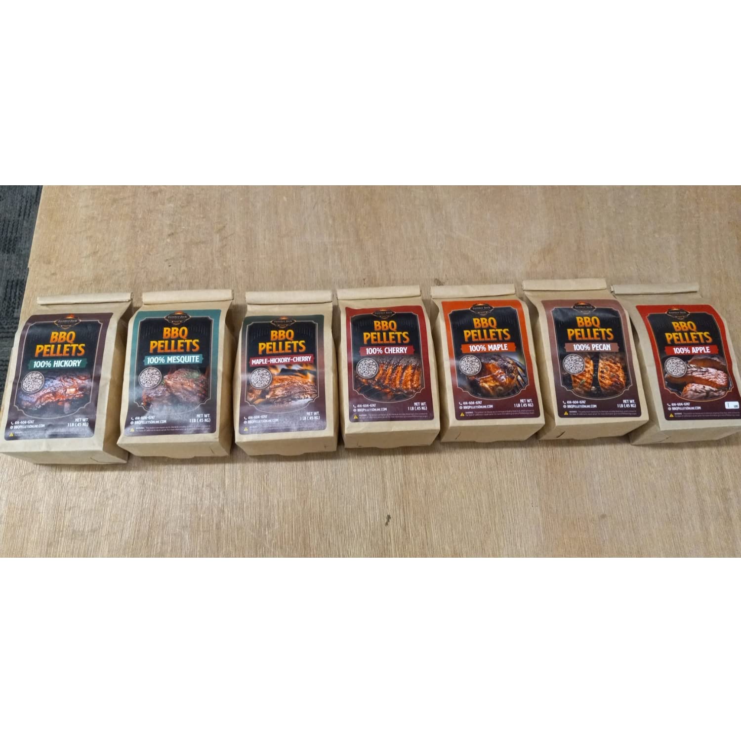 Amazon.com : Lumber Jack BBQ Pellet 7 Varieties Pack - 1 Pound